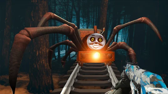 Jogo de terror de trem aranha