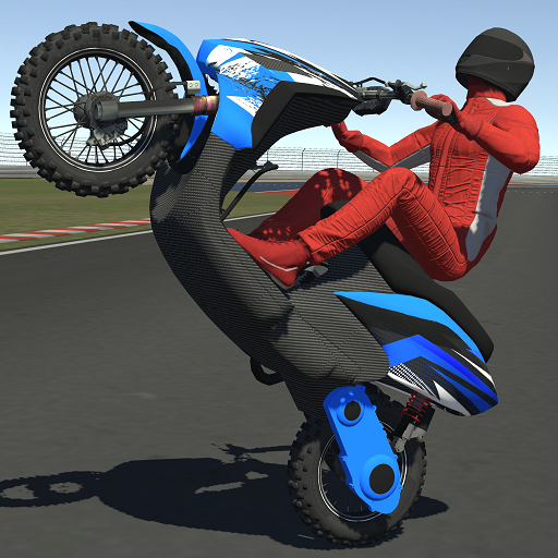 Wheelie Asian Grau Stunt  Icon