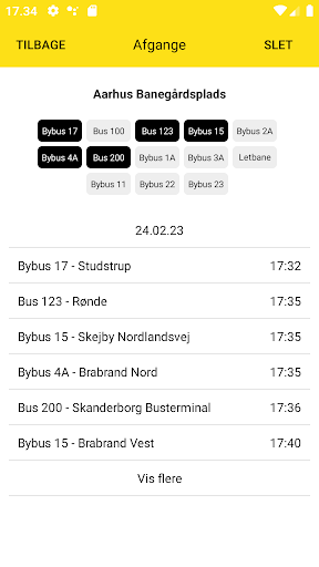 PendlerPal Bus - Stoppesteder Screen 2