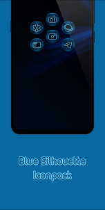Blue Silhouette Icon Pack