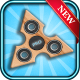 Hand spinner gold icon
