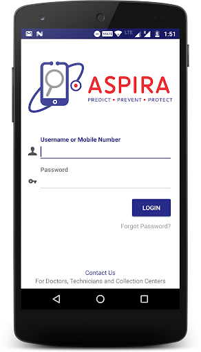Android application AspiraDoc screenshort