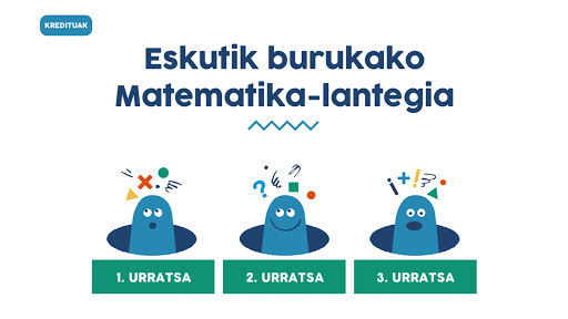Android application Eskutik burukako matematika screenshort