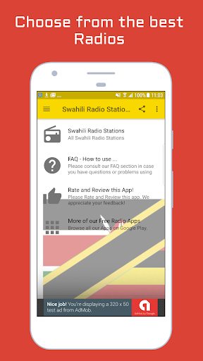 Android application Swahili Radio Stations screenshort