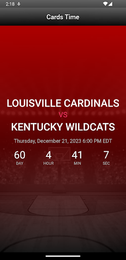 Android application Cards Time screenshort