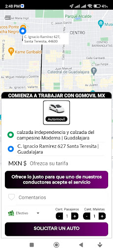GoMovil MX Usuarios Screen 3