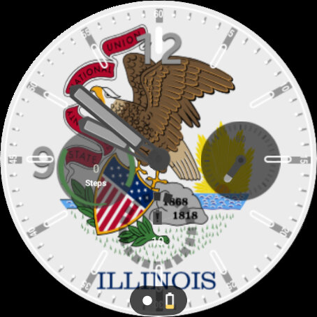 Illinois Flag Watchface Screen 2