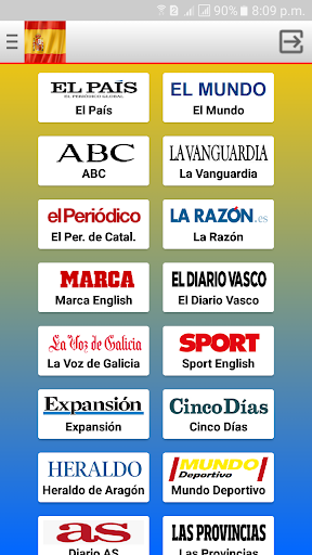 Spanish Newspapers Screen 2