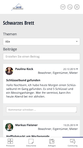 MHB-App Screen 2