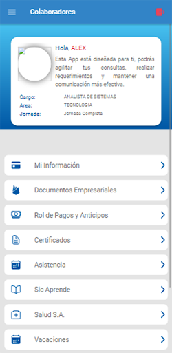 AppSicobra Screen 2