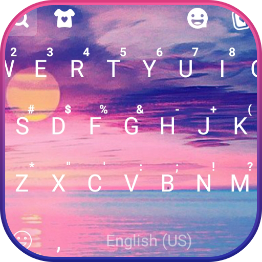 Ocean Sunset Keyboard Backgrou logo