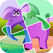 ジグソーパズルブックゲーム-手紙動物パズル - Androidアプリ
