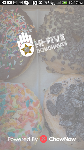 Android application Hi-five Doughnuts screenshort