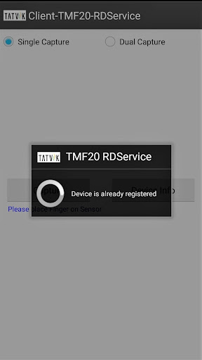 Tatvik TMF20 RDService Screen 2