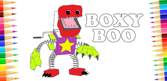 Libro para colorear Boxy Boo