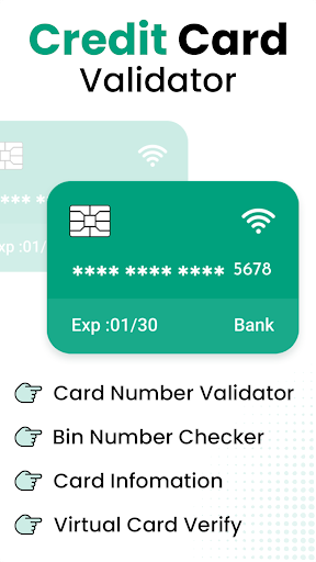 Android application Credit Card Number Validator screenshort
