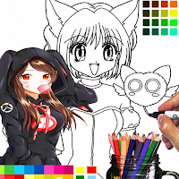 Coloring Page Anime Aphamu