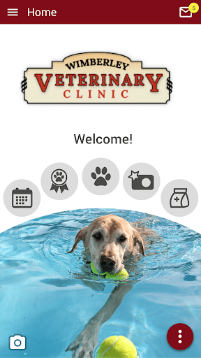 Android application Wimberley Vet Clinic screenshort