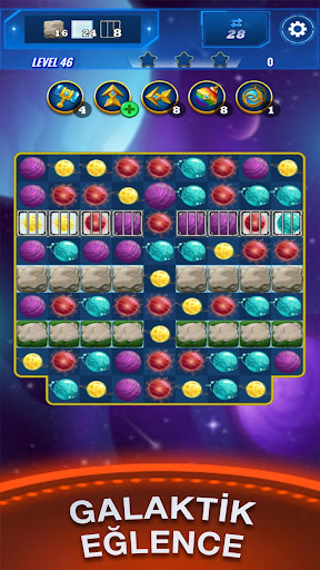 Planets Crush Match 3 ekran görüntüsü