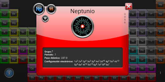 Captura 4 Tabla Periódica 2020 - Interac android