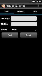 Package Tracker Pro Screenshot
