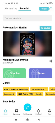 Rakata: Platform Resmi Mizan Screen 2