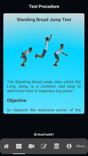 Standing Broad Jump Test Screen 2