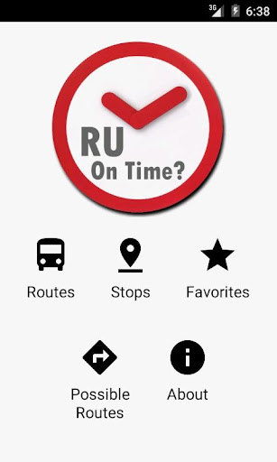 Android application RU On Time? screenshort