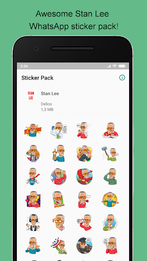 Stickers Stan Lee Screenshot 2 - AppWisp.com