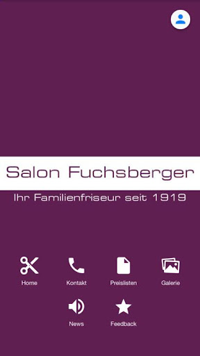 Android application Friseur Fuchsberger screenshort