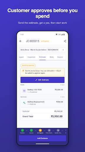 GarageBook: Job Card & Bill screenshot 3