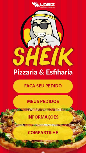 Android application Sheik Pizzaria & Esfiharia screenshort