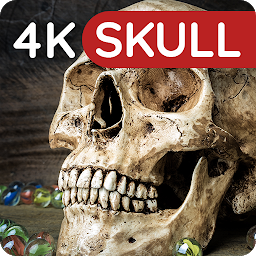 תמונת סמל רקעים עם Skulls 4K