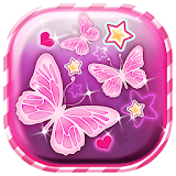 Pink Butterfly Live Wallpaper icon