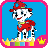 Paw Puppy Patrol Coloring Game icon