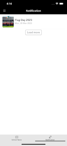Android application Newport College screenshort