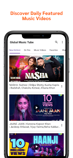 Android application Global Music Tube screenshort