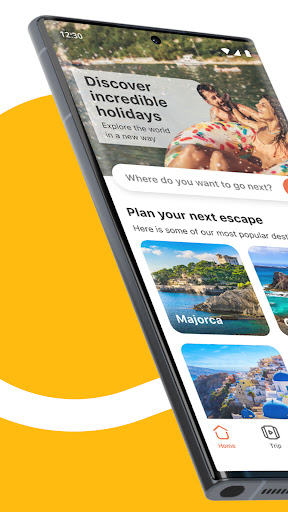 Android application Thomas Cook Holidays screenshort