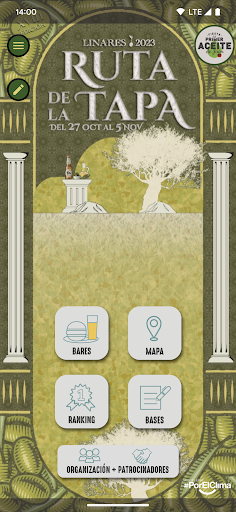 Android application Ruta de la Tapa de Linares screenshort