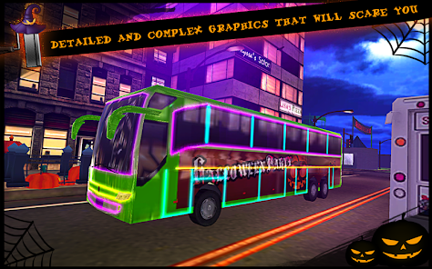 Captura de Pantalla 7 Halloween Bus City Simulador android