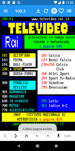 Android application Televideo a Voce screenshort