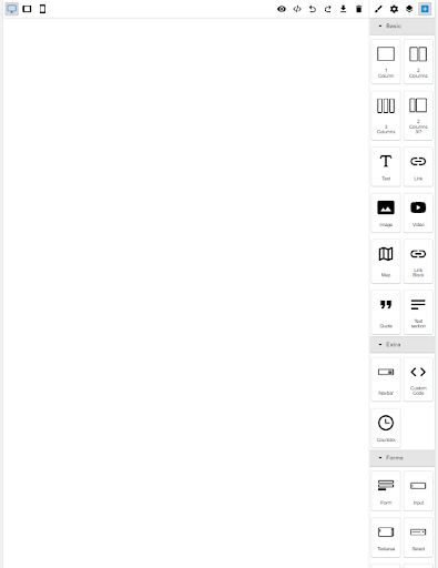 Android application Wireframe/Website Builder screenshort