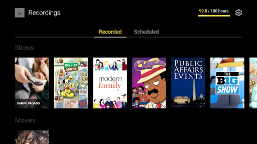 Screenshot of Vyve HDTV Service