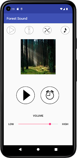 Android application Forest Sound screenshort
