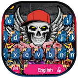 Graffiti Skull Keyboard Theme icon