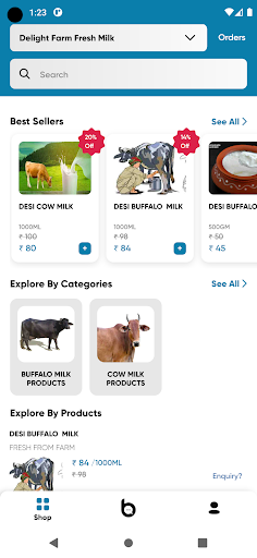 Delight Farm Fresh Milk Screen 2