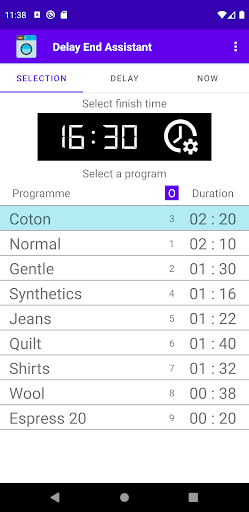 Android application Delay End Assistant screenshort