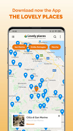 Android application The Lovely Places screenshort