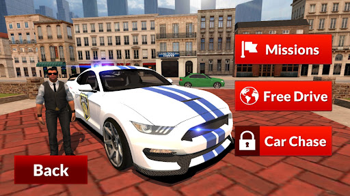 Mustang Police Car Driving Game 2021