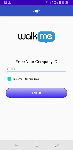 Android application Walkme Mobile Hub screenshort